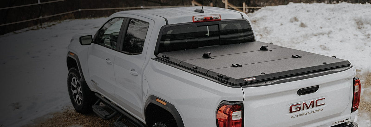 GMC Canyon with a Tectonic tri-fold tonneau cover