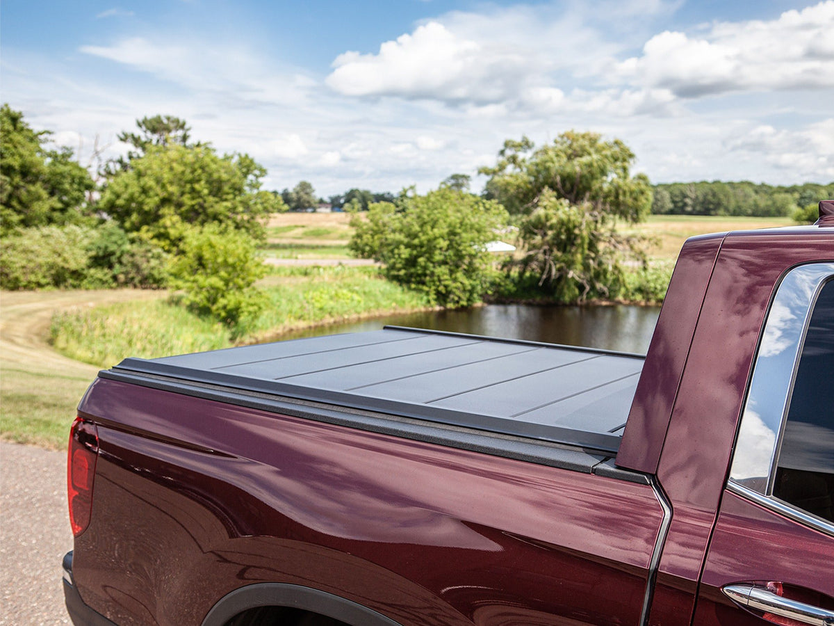 Honda Ridgeline with a Tectonic tri-fold tonneau cover