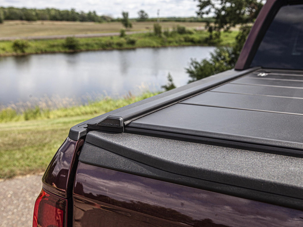 Honda Ridgeline with a Tectonic tri-fold tonneau cover