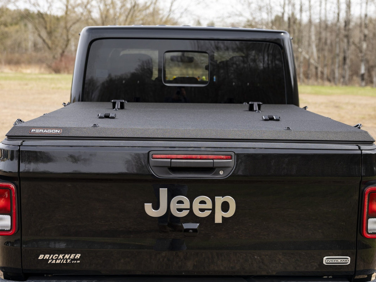 Jeep Gladiator with a Tectonic tri-fold tonneau cover
