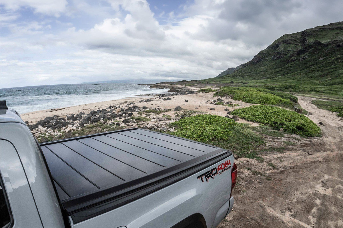 Toyota Tacoma TRD Off-Road with a Landmark retractable tonneau cover