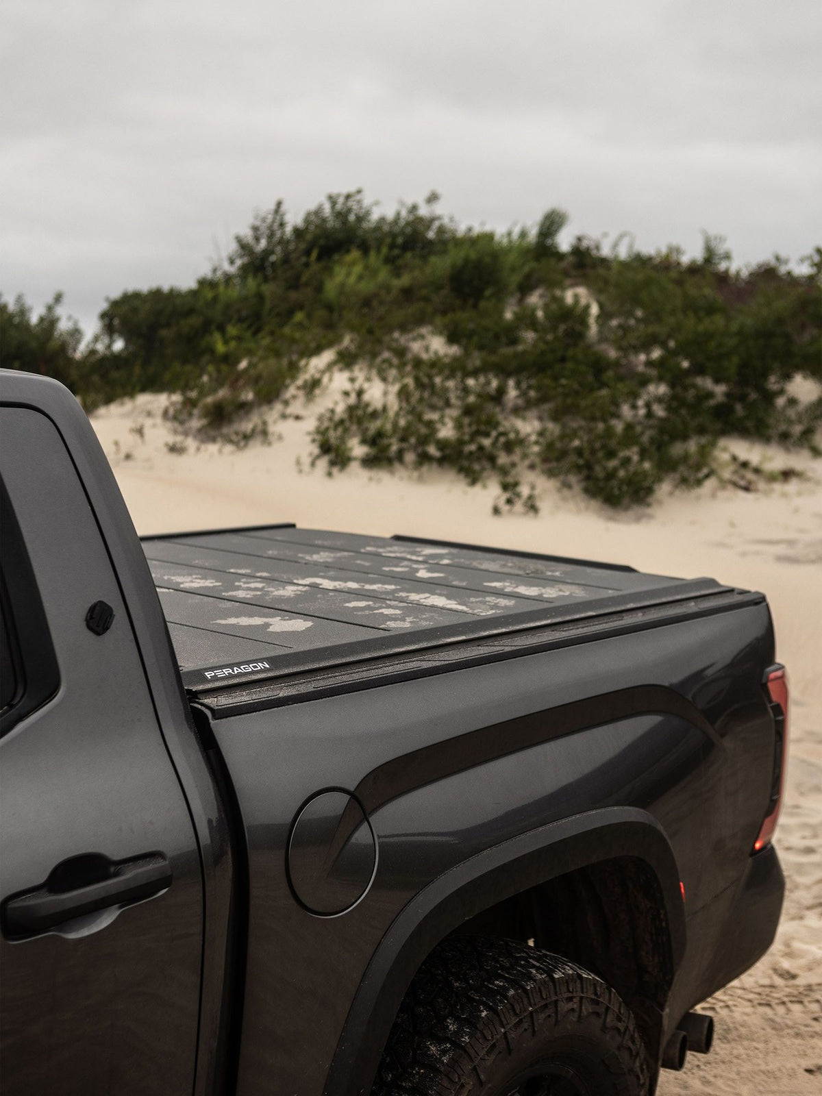 Toyota Tundra TRD Pro with a Tectonic tri-fold tonneau cover and mountain bikes
